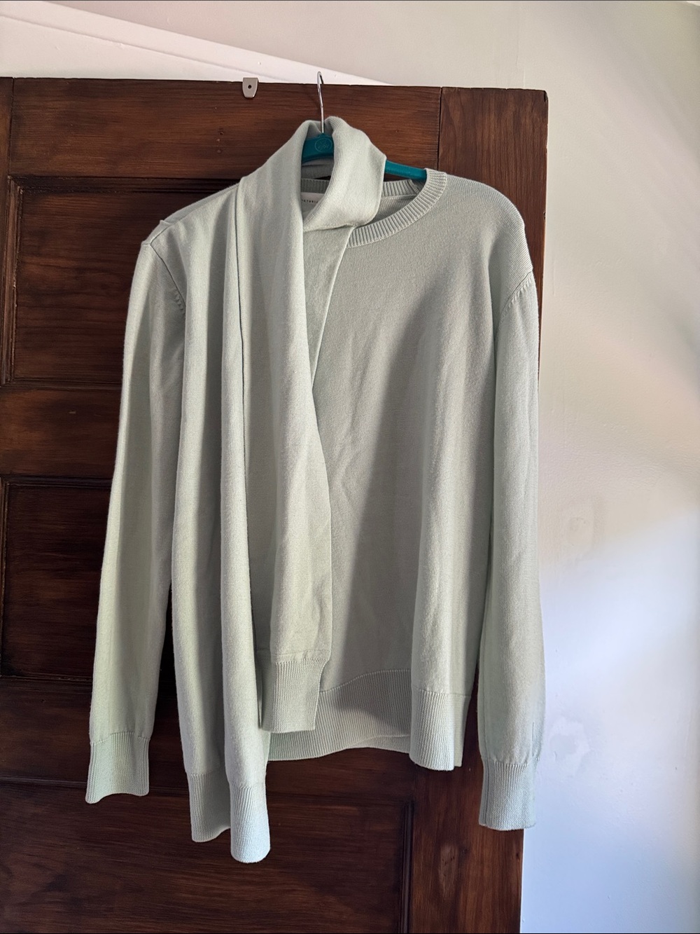 Victoria Beckham Crewneck Sweater in Pale Mint